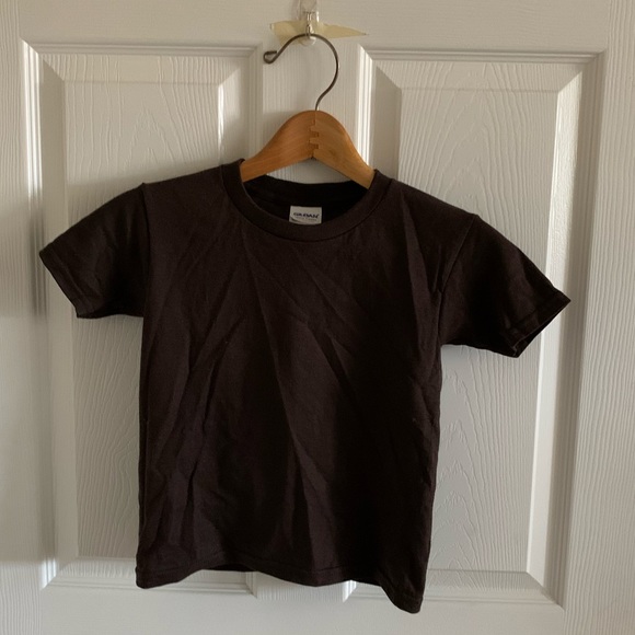 Gildan Brown Short Sleeve Unisex T-shirt Size 5T - Picture 2 of 4